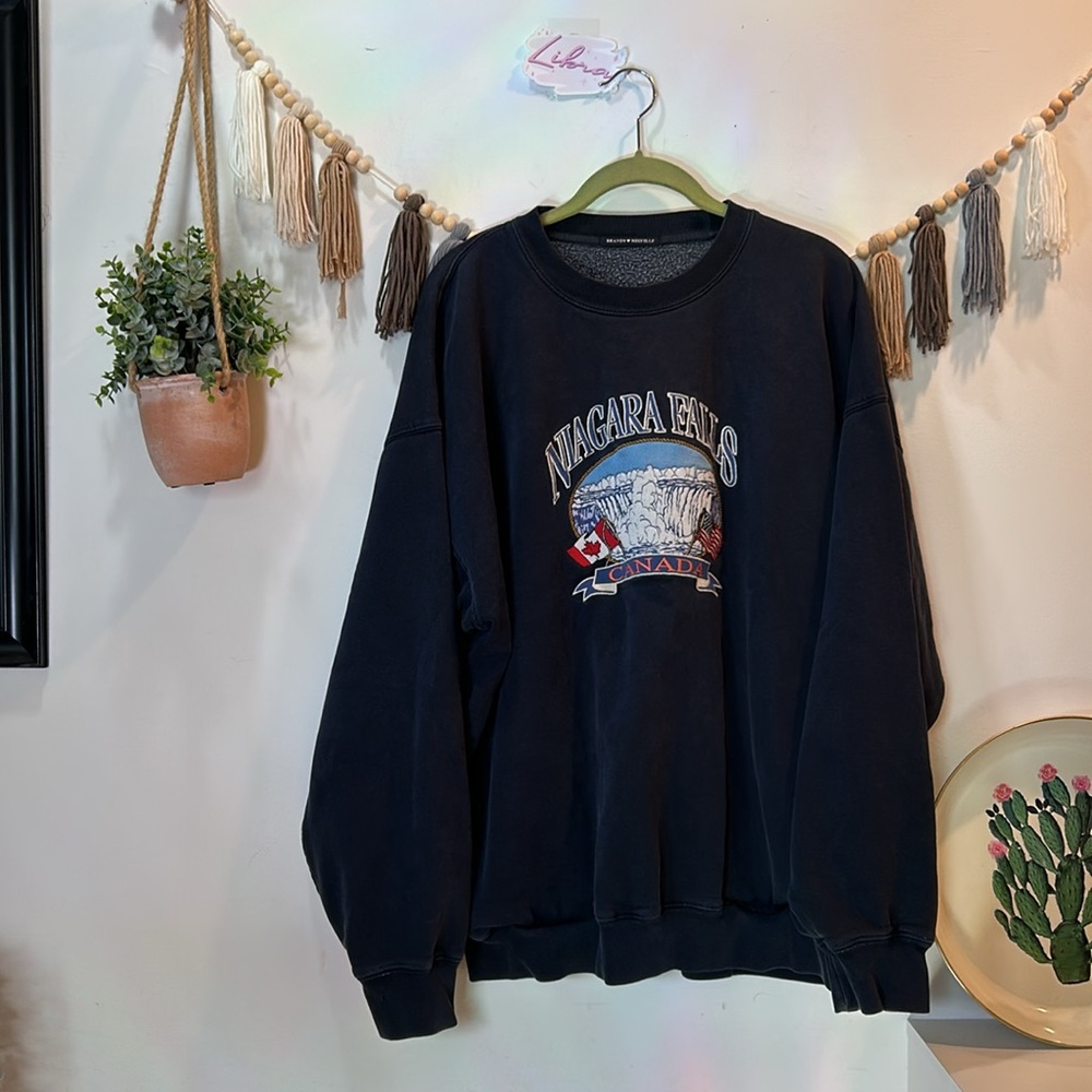 Brandy Melville Niagar falls canda oversize crewneck - Picture 5 of 16